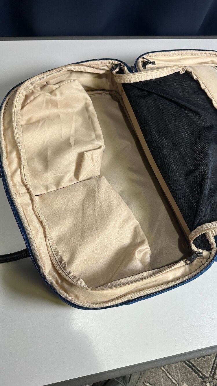 Nomad Lane Bento Bag Blue Nylon 24L Underseat Personal Item Travel Duffel Bag - Picture 10 of 16